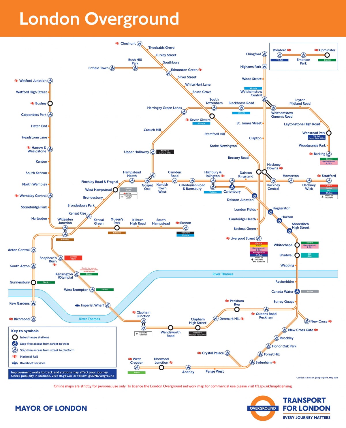 overgroundロンドンの地図