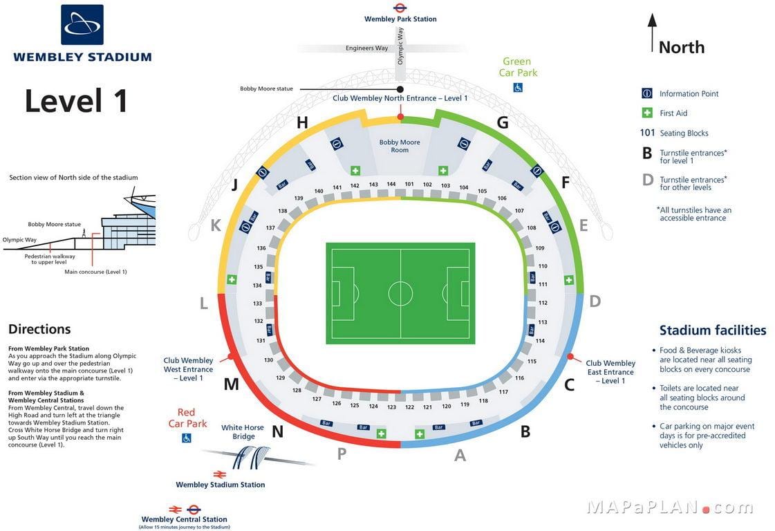 wembleyロンドンの地図