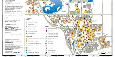 地図のウォータールーキャンパス