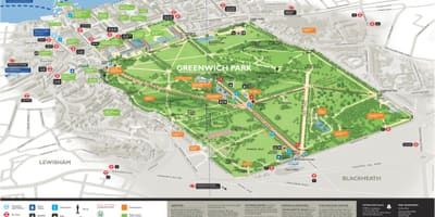 地図のグリニッジ-ヴィレッジパークロンドン