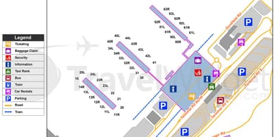 地図のスタンステッド空港