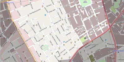 地図のロンドンのソーホー