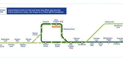 ロンドンの路地図