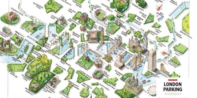 地図のロンドン公園