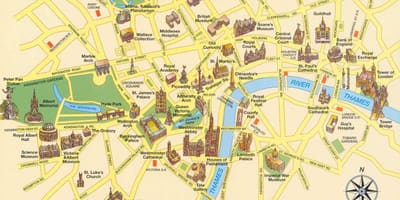 観光ロンドンの地図