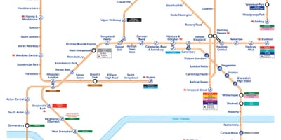 Overgroundロンドンの地図