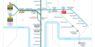 Dlrはロンドンの地図