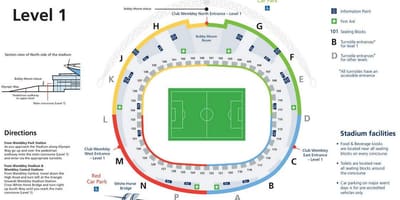 Wembleyロンドンの地図
