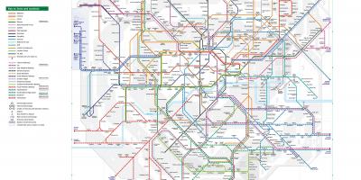 地図のロンドンの接続
