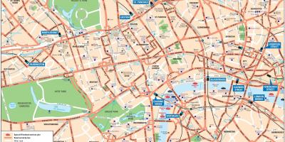 ロンドンの市内地図